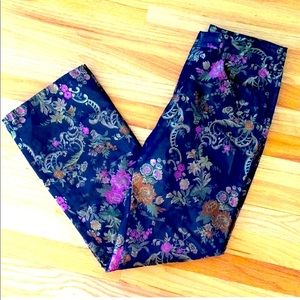 Free People Floral Brocade Pant Sz7/8